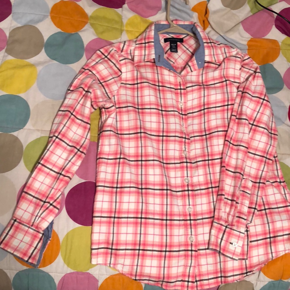 Womens pink/peach Landsend Flannel